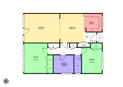 Floorplan of Homely unit listing, 1532C Sturt Street, Lake Wendouree VIC 3350