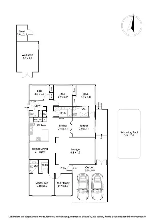 Floorplan of Homely house listing, 4 Elandra Court, Wantirna VIC 3152