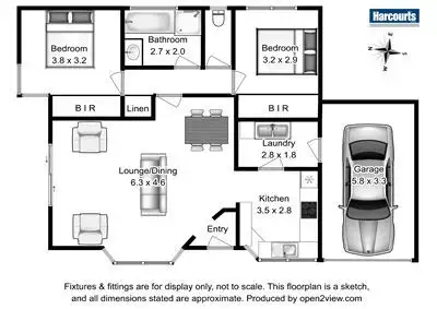Floorplan of Homely house listing, 2/16 McCullagh Crt, Legana TAS 7277
