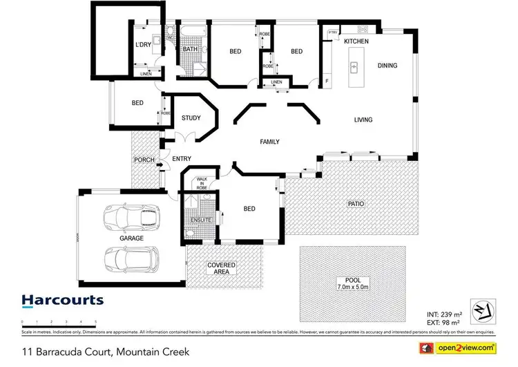 Floorplan of Homely house listing, 11 Barracuda Court, Mountain Creek QLD 4557