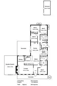 Floorplan of Homely house listing, 10 Derham Street, Pearcedale VIC 3912