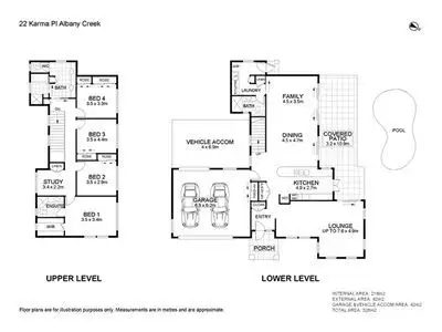 Floorplan of Homely house listing, 22 Karma Place, Albany Creek QLD 4035