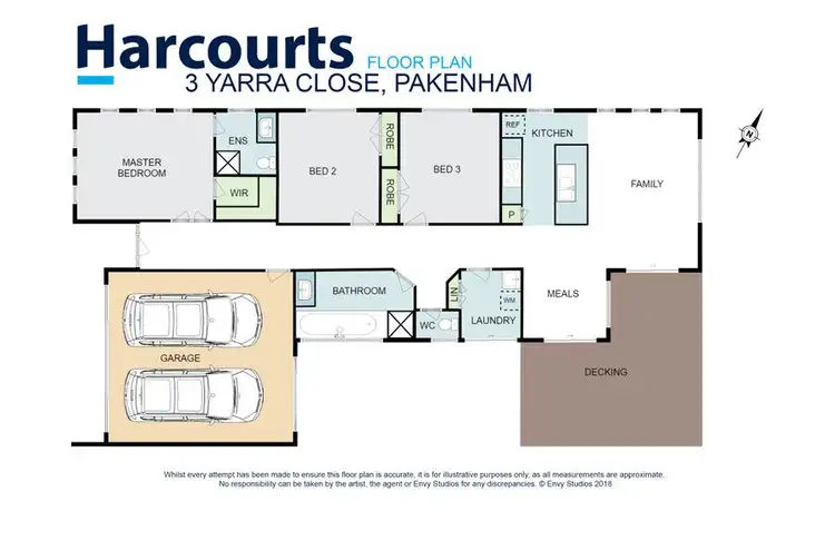 Floorplan of Homely house listing, 3 Yarra Close, Pakenham VIC 3810