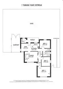 Floorplan of Homely house listing, 7 Tamarac Place, Reynella SA 5161