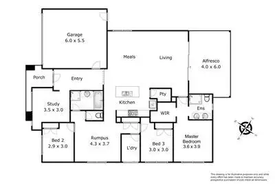 Floorplan of Homely house listing, 50 Freshfields Drive, Cranbourne North VIC 3977