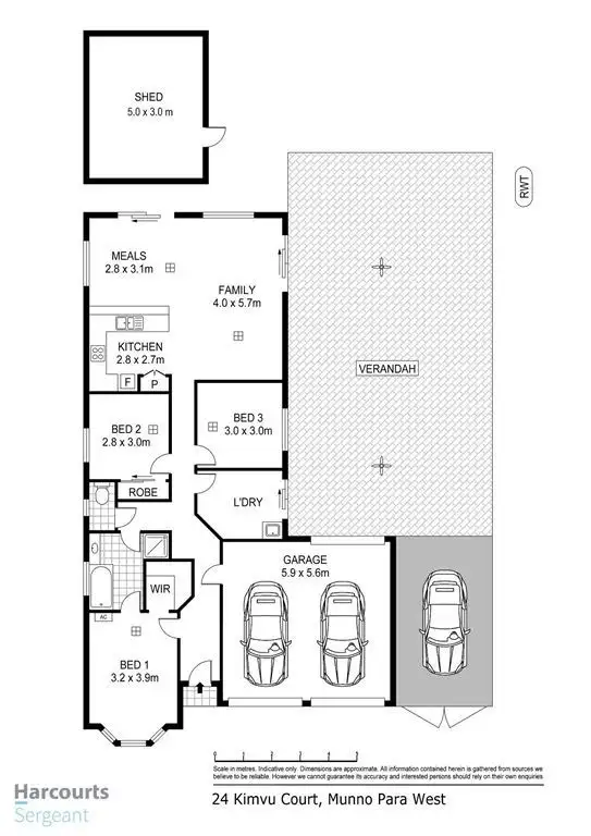 Floorplan of Homely house listing, 24 Kimvu Court, Munno Para West SA 5115