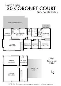 Floorplan of Homely house listing, 30 Coronet Court, North Rocks NSW 2151