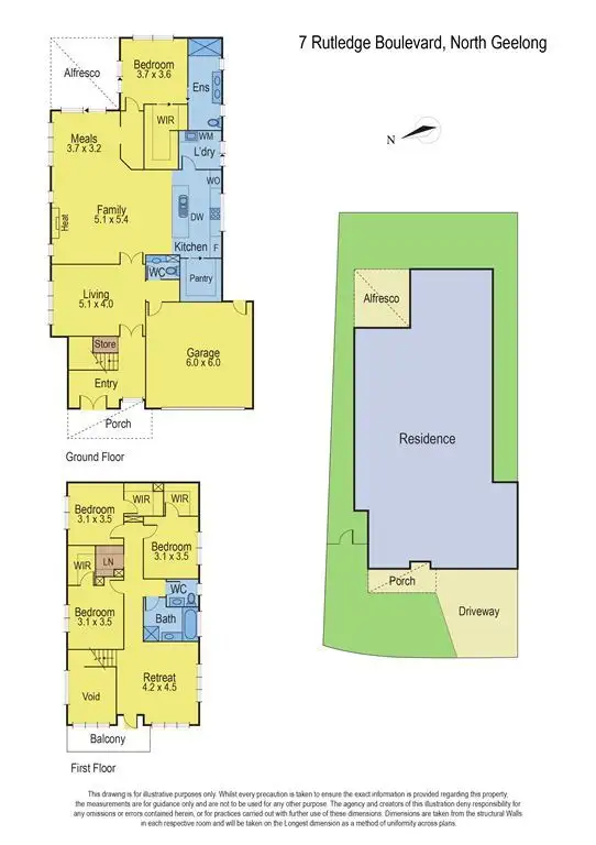 Floorplan of Homely house listing, 7 Rutledge Boulevard, North Geelong VIC 3215