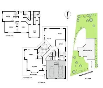 Floorplan of Homely house listing, 3 Tamborine Close, Palmerston ACT 2913