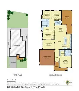 Floorplan of Homely house listing, 83 Waterfall Boulevard, The Ponds NSW 2769
