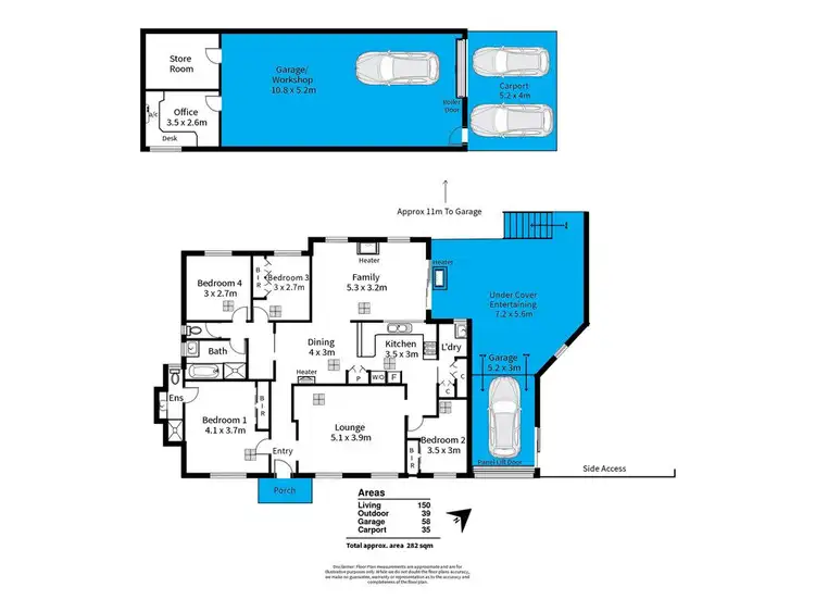 Floorplan of Homely house listing, 6 Bluebell Court, Flagstaff Hill SA 5159