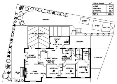 Floorplan of Homely house listing, 45 Hawthorndene Drive, Glenalta SA 5052