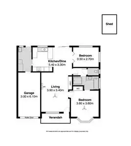 Floorplan of Homely semi-detached listing, 2/2 Wheaton Court, Victor Harbor SA 5211