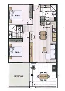 Floorplan of Homely apartment listing, 4/24 Flinders Lane, Rockingham WA 6168