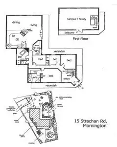 Floorplan of Homely house listing, 15 Strachans Road, Mornington VIC 3931