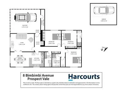 Floorplan of Homely house listing, 8 Bimbimbi Avenue, Prospect Vale TAS 7250