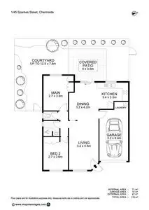 Floorplan of Homely townhouse listing, 1/45 Sparkes Street, Chermside QLD 4032