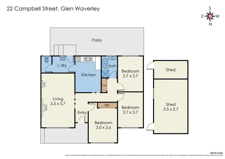 Floorplan of Homely house listing, 22 Campbell Street, Glen Waverley VIC 3150