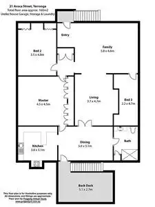 Floorplan of Homely house listing, 21 Avoca Street, Yeronga QLD 4104