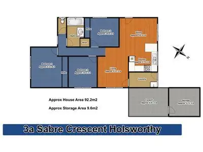 Floorplan of Homely house listing, 3B Sabre Crescent, Holsworthy NSW 2173
