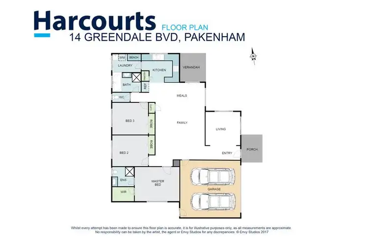 Floorplan of Homely house listing, 14 Greendale Boulevard, Pakenham VIC 3810
