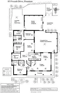 Floorplan of Homely house listing, 83 Fiveash Drive, Pasadena SA 5042