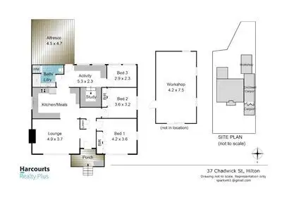 Floorplan of Homely house listing, 37 Chadwick Street, Hilton WA 6163