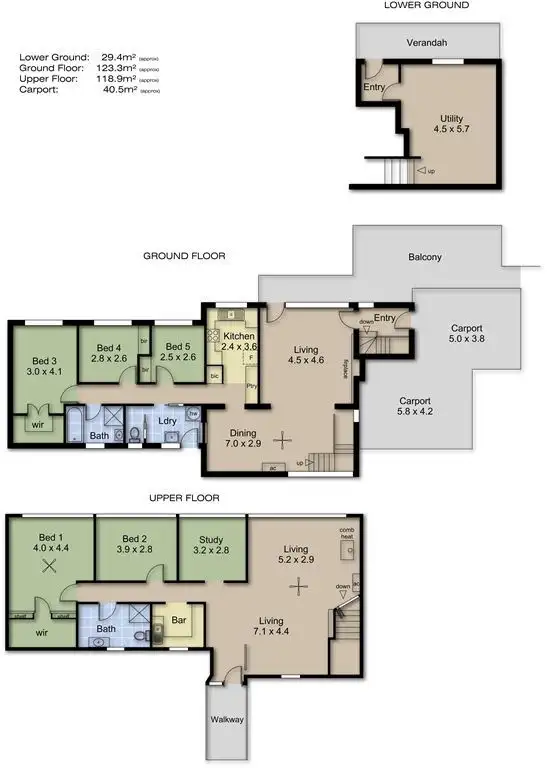 Floorplan of Homely house listing, 5 Bradshaw Avenue, Crafers SA 5152