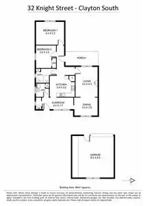 Floorplan of Homely house listing, 32 Knight Street, Clayton South VIC 3169