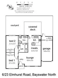 Floorplan of Homely house listing, 6/23 Elmhurst Road, Bayswater North VIC 3153