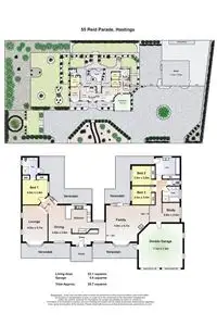 Floorplan of Homely house listing, 55 Reid Parade, Hastings VIC 3915