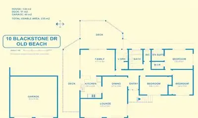 Floorplan of Homely house listing, 10 Blackstone Drive, Old Beach TAS 7017