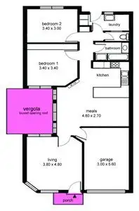 Floorplan of Homely semi-detached listing, 2 Glenbrook Close, Marden SA 5070