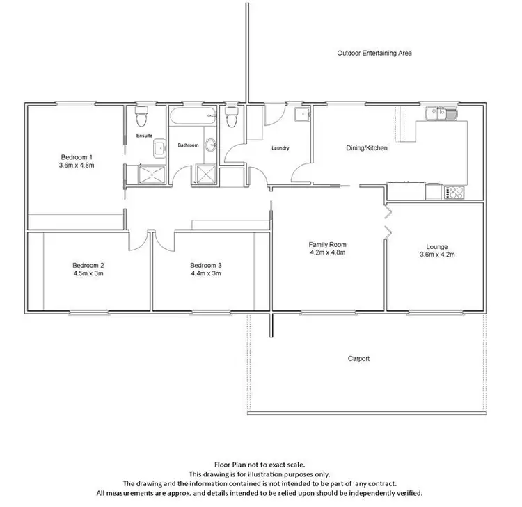 Floorplan of Homely house listing, 1 John Street, Jamestown SA 5491