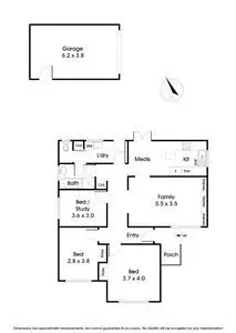 Floorplan of Homely unit listing, 1/8 Cynthia Court, Wantirna South VIC 3152