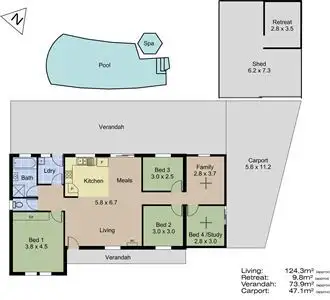 Floorplan of Homely house listing, 9 Wilson Court, Mount Barker SA 5251