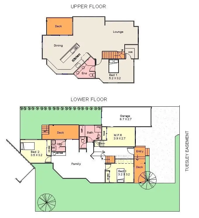 Floorplan of Homely semi-detached listing, 1/3 Tuesley Court, Southport QLD 4215