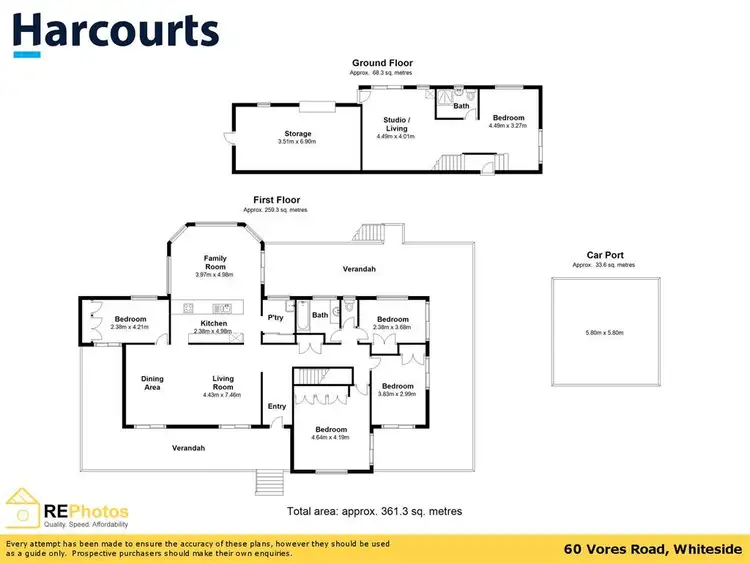 Floorplan of Homely house listing, 60 Vores Road, Whiteside QLD 4503