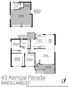 Floorplan of Homely house listing, 43 Kempe Parade, Kings Langley NSW 2147