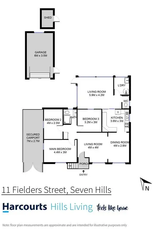 Floorplan of Homely house listing, 11 Fielders Street, Seven Hills NSW 2147