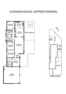 Floorplan of Homely house listing, 43 Symons Ave, Hoppers Crossing VIC 3029