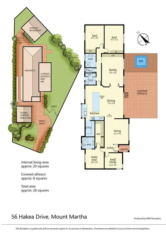 Floorplan of Homely house listing, 56 Hakea Drive, Mount Martha VIC 3934