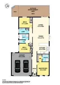 Floorplan of Homely house listing, 2 Orbost Drive, Miners Rest VIC 3352