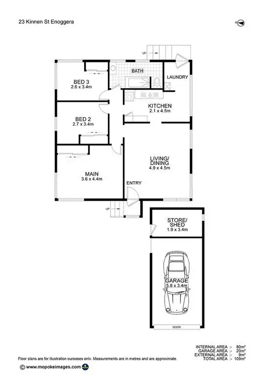 Floorplan of Homely house listing, 23 Kinnen Street, Enoggera QLD 4051