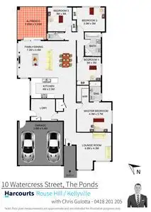 Floorplan of Homely house listing, 10 Watercress Street, The Ponds NSW 2769