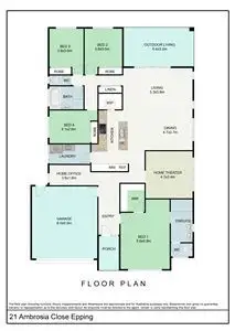 Floorplan of Homely house listing, 21 Ambrosia Close, Epping VIC 3076