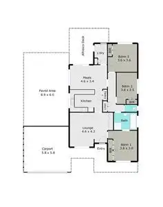 Floorplan of Homely house listing, 309 Lal Lal Street, Ballarat East VIC 3350