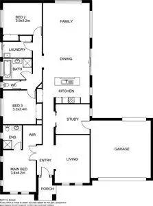 Floorplan of Homely house listing, 32 Triumph Way, Skye VIC 3977