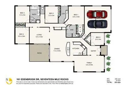 Floorplan of Homely house listing, 161 Edenbrooke Drive, Seventeen Mile Rocks QLD 4073