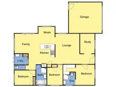 Floorplan of Homely house listing, 1 Bracher Road, Bannockburn VIC 3331